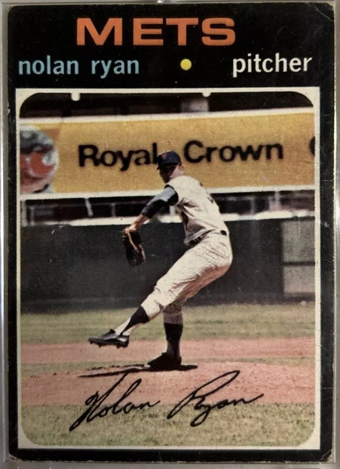 1971 Topps baseball Nolan Ryan #513, Mets / ASTROS / RANGERS (HOF)