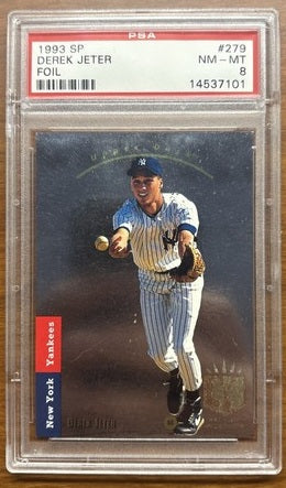 1993 Upper Deck SP baseball Derek Jeter rookie card #279, New York YANKEES (HOF)