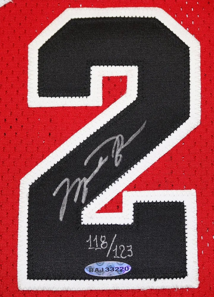 NBA basketball Michael Jordan autographed jersey, Chicago BULLS / Washington WIZARDS (hof)