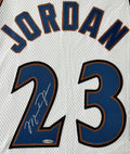 NBA basketball Michael Jordan autographed jersey, Chicago BULLS / Washington WIZARDS (hof)